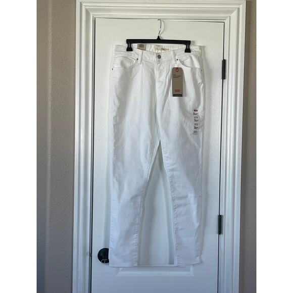 NWT 721 SKINNY WOMEN'S JEANS 32W 30L High Rise White - Picture 3 of 10